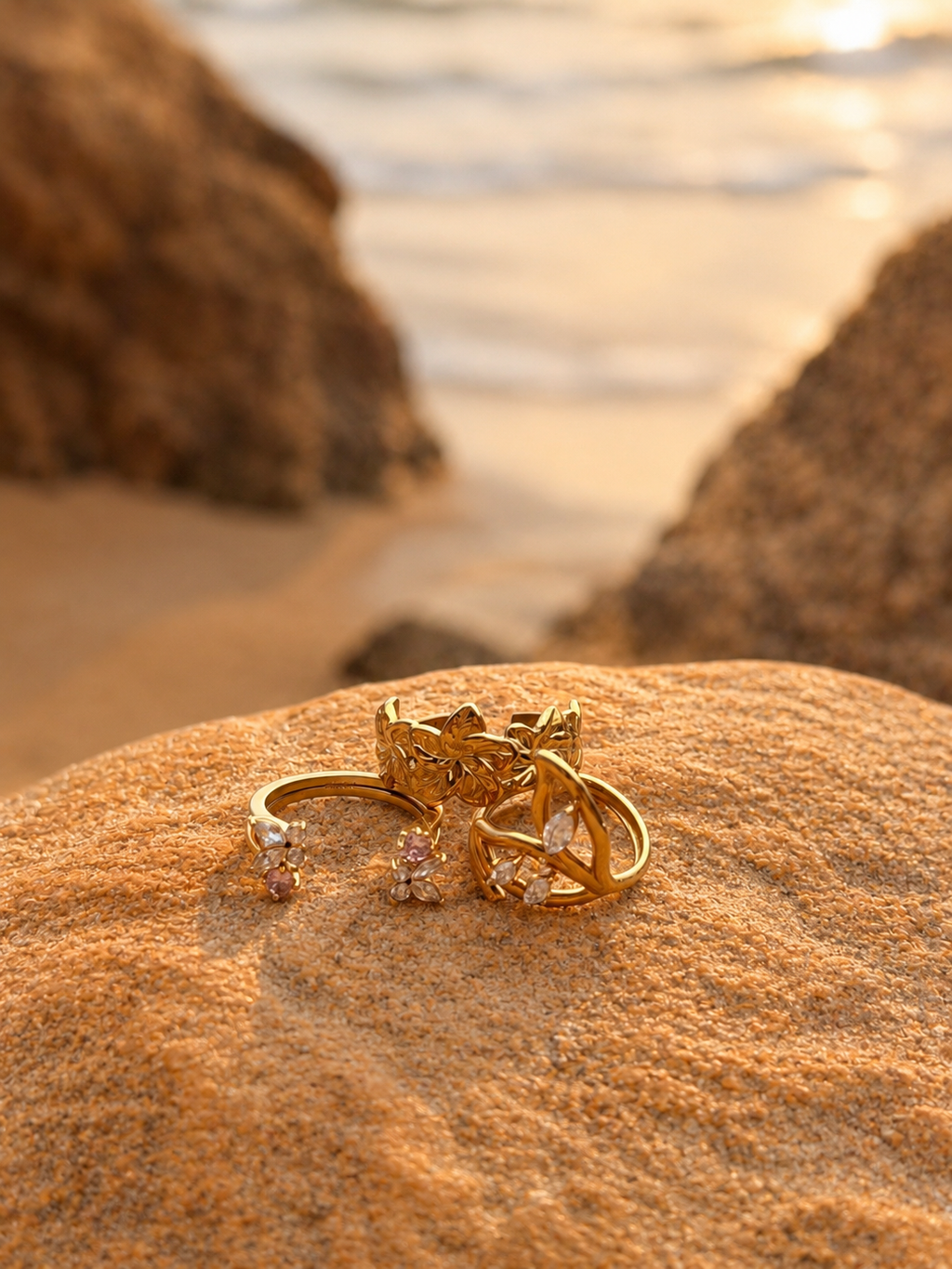 Anillo Flores de Luz